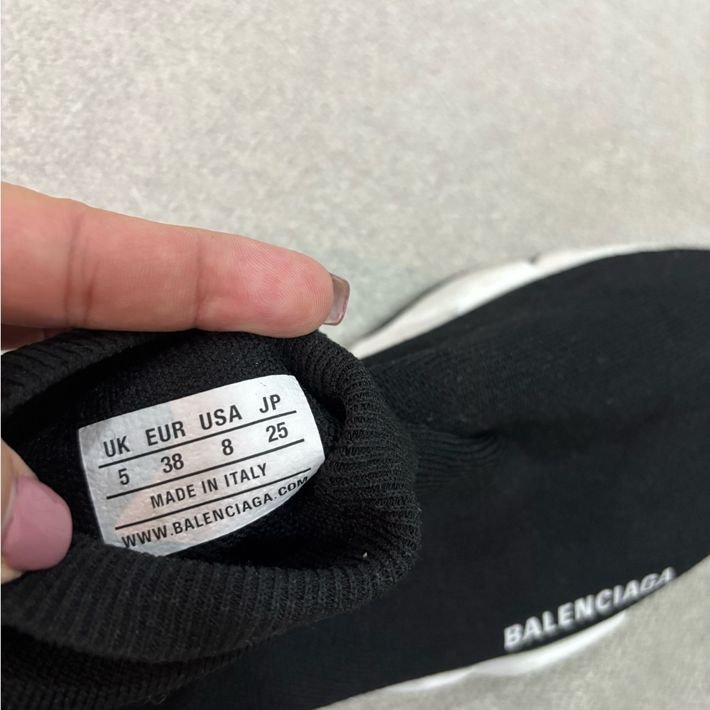 BALENCIAGA Speed 2.0 Knit Sock Trainer Sneakers sz 8 - Picture 6 of 7